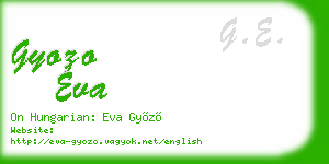 gyozo eva business card