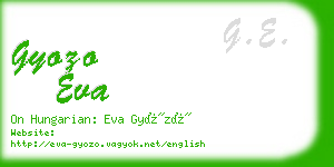 gyozo eva business card